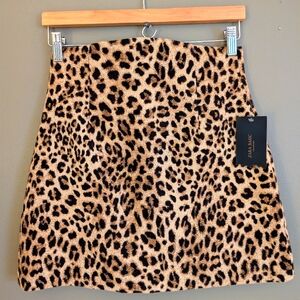 Zara Animal Leopard Print Mini Skirt  NWT Size Small